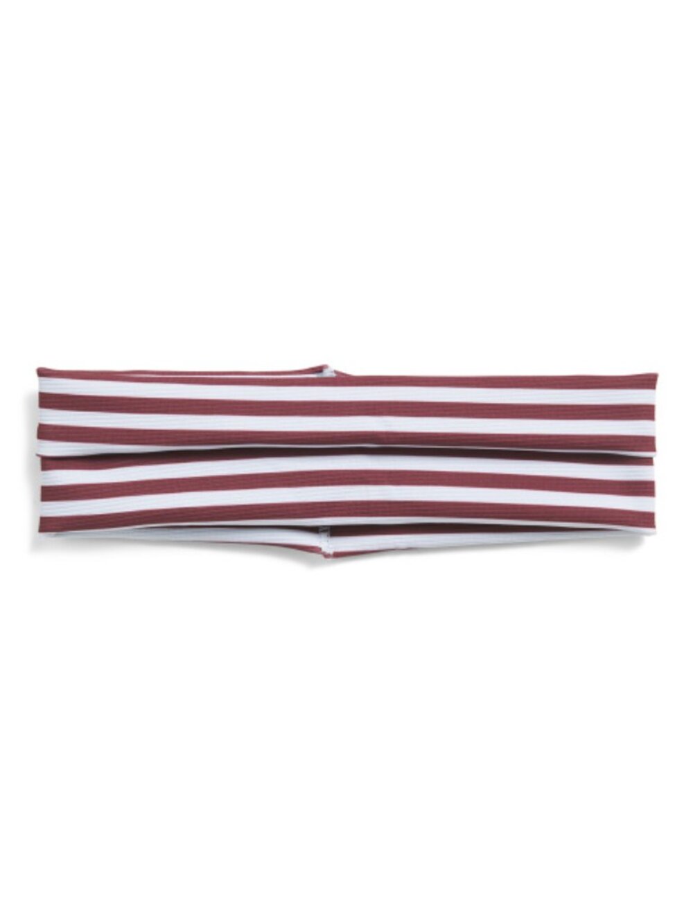 WILO Striped Two-piece Swim Triangle Top And Bottoms Set With Headband - Picture 3 of 3